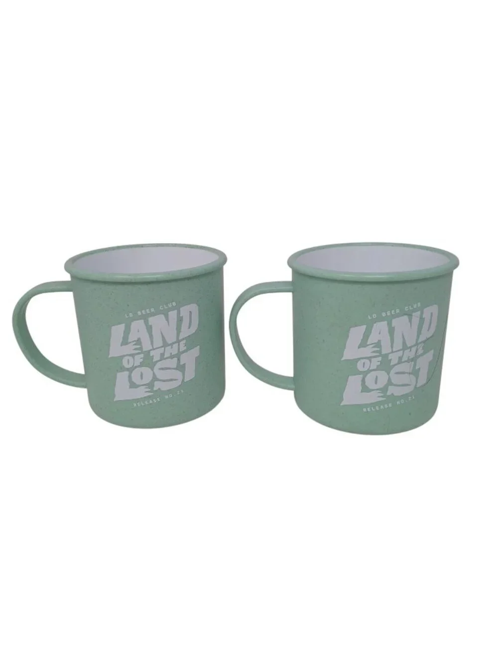 2 Lazy Dog Beer Club Release No. 21 Land of the Lost Coffee Cup Mug 16 oz #D-16